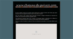 Desktop Screenshot of chateau-de-puivert.com